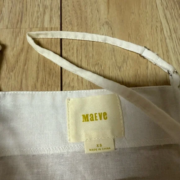 Maeve Anthropologie Linen Blend Smocked Tank - Picture 5 of 6